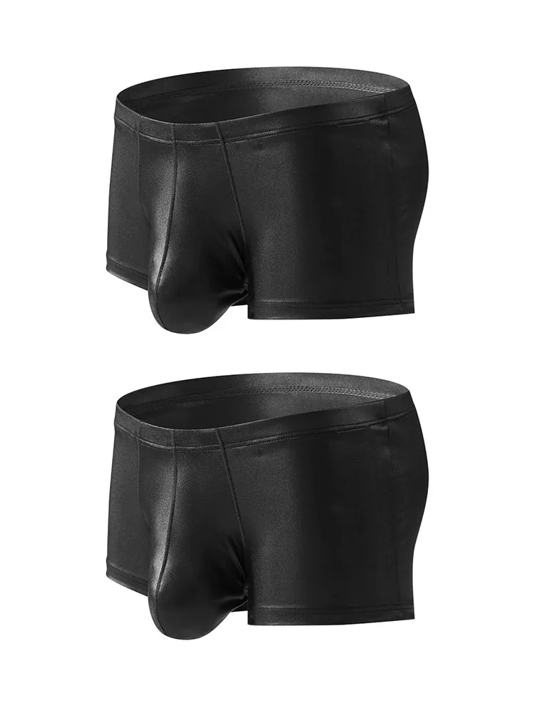 2 Pack Men's Big Pouch Performance Sexy Trunks