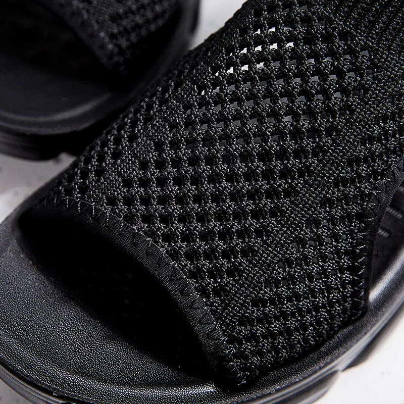 2022 Women's Stretch Knit Mesh Flat Massage Sandals