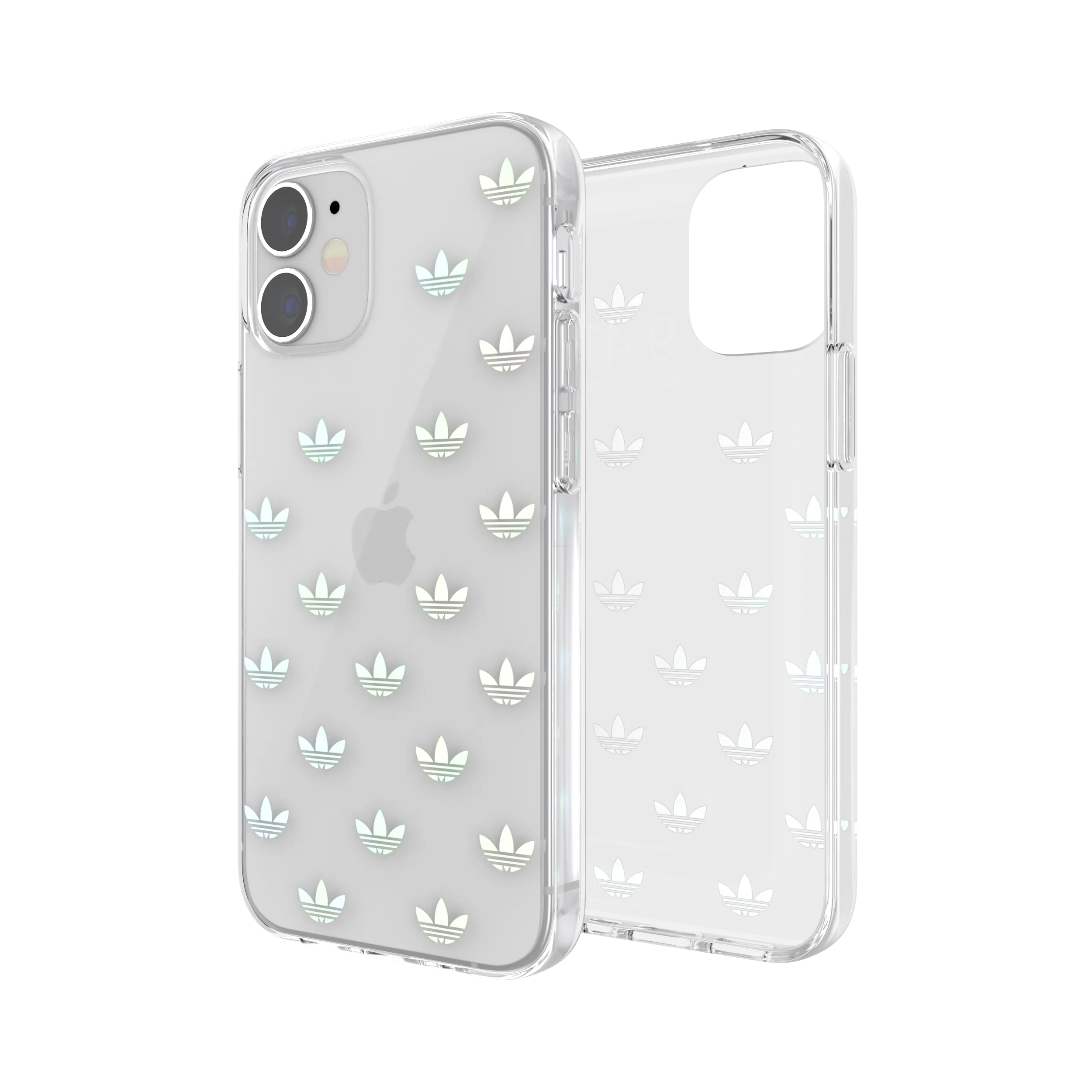 ADIDAS iPhone 12 Mini - Snap Entry Clear Case - Holographic