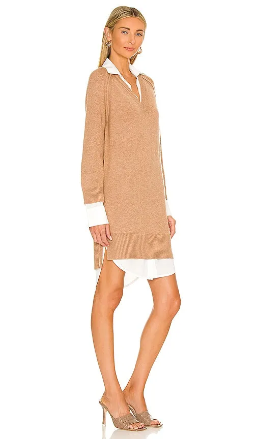 Brochu Walker Looker Vee Dress in Tan
