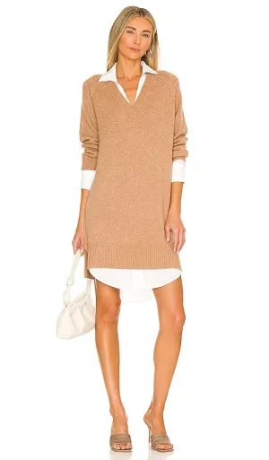 Brochu Walker Looker Vee Dress in Tan