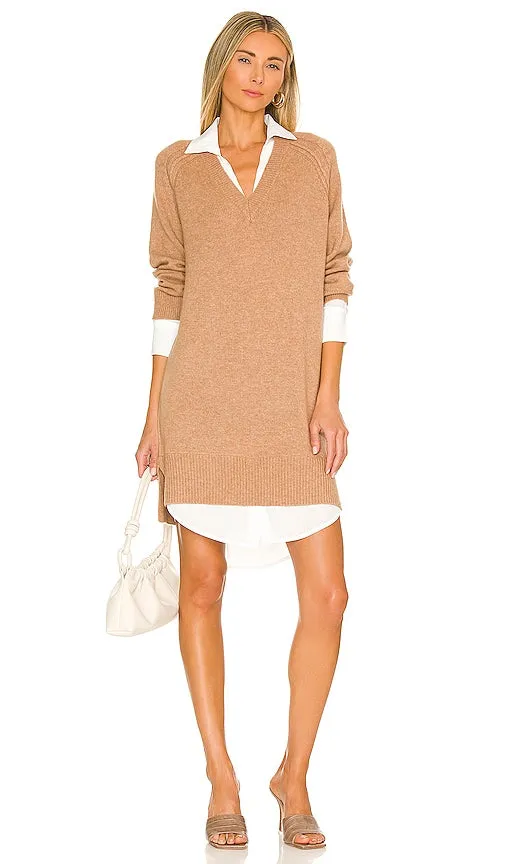 Brochu Walker Looker Vee Dress in Tan