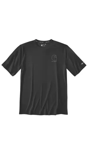 Carhartt Men's Force Sun Defender Short-Sleeve T-Shirt Black 107182-N04