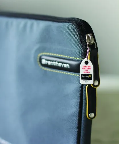 Dynotag Web/Gps Enabled Qr Code Smart Micro Zipper Tags - 3 Identical Snaphooks