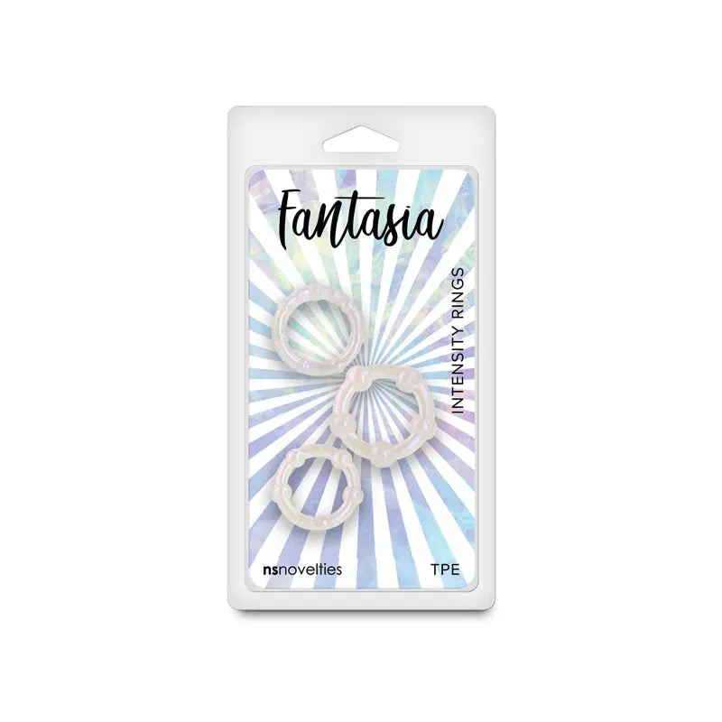 Fantasia - Intensity Rings - Pearl - Pearlescent Beaded Cock Rings - Set of 3 Sizes