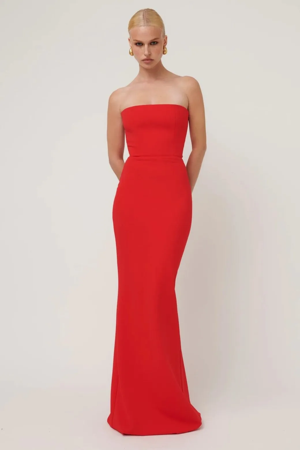 Jackie O Gown - Cherry Red