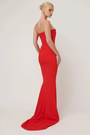 Jackie O Gown - Cherry Red