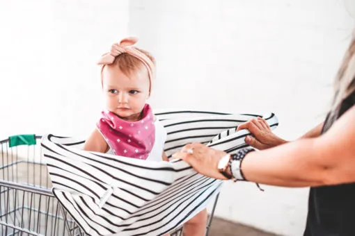 Mama Cover 5 in 1 - Organic - Ebony Ivory Stripe