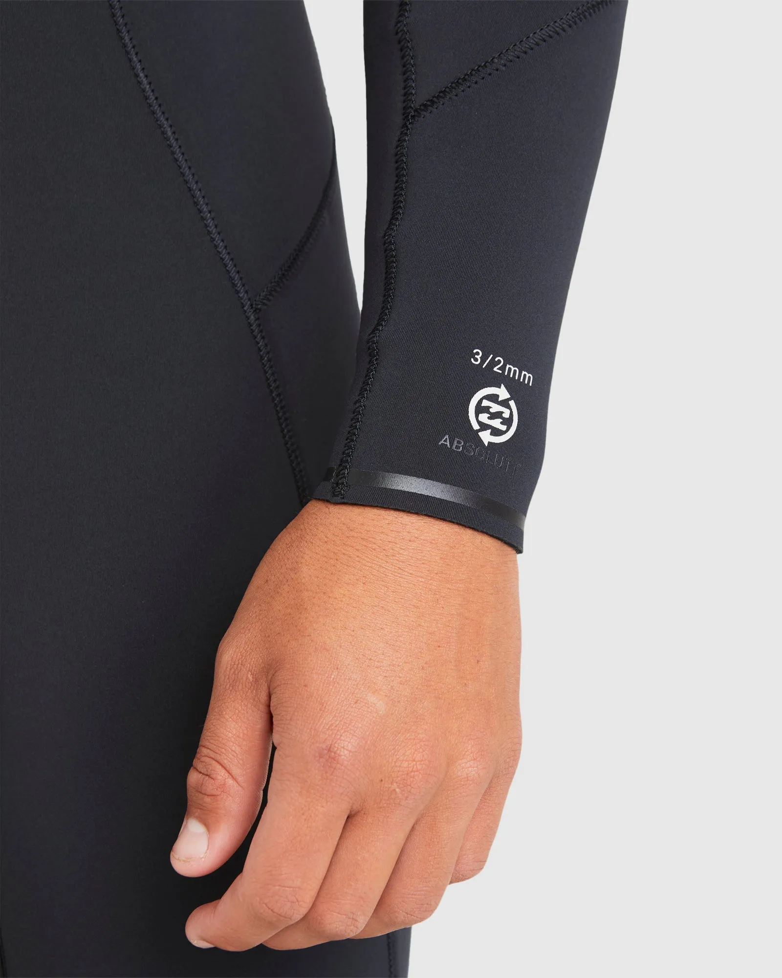 Mens 3/2mm Absolute Natural Chest Zip Wetsuit