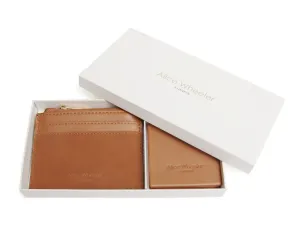 Mirror & Purse Set  - Tan