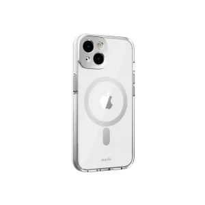 MOSHI iPhone 14 - iGLAZE Case with MagSafe & Cam Cover - Silver