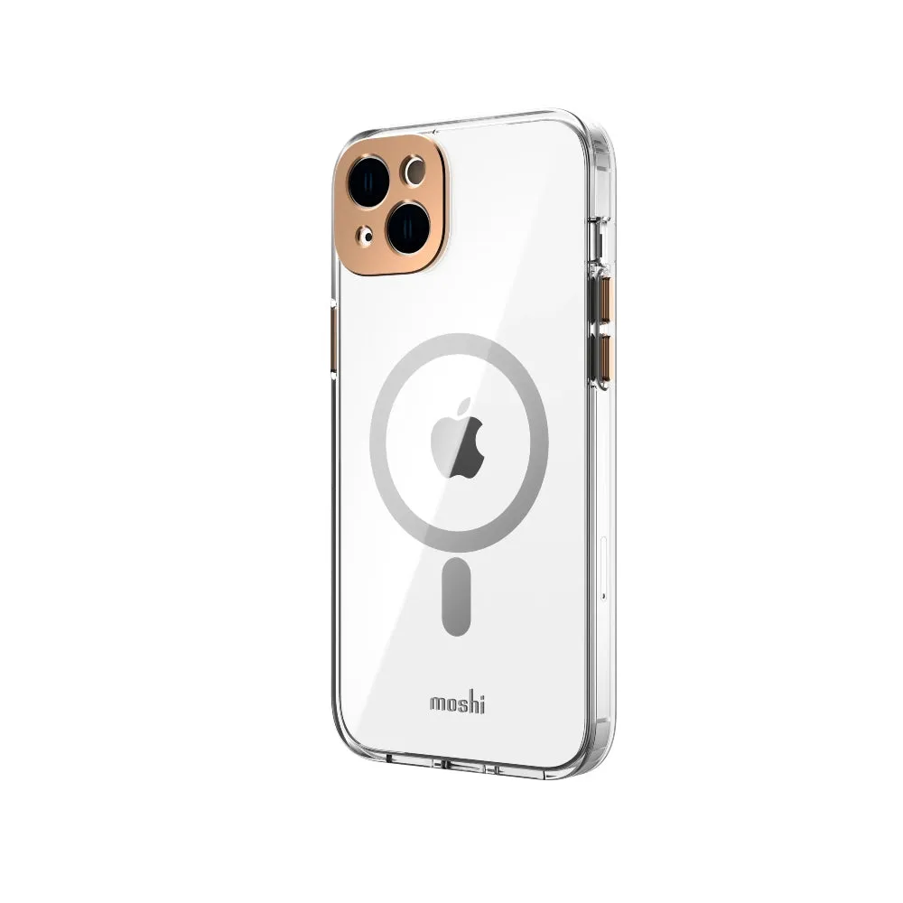 MOSHI iPhone 14 Plus - iGLAZE Case with MagSafe & Cam Cover - Gold