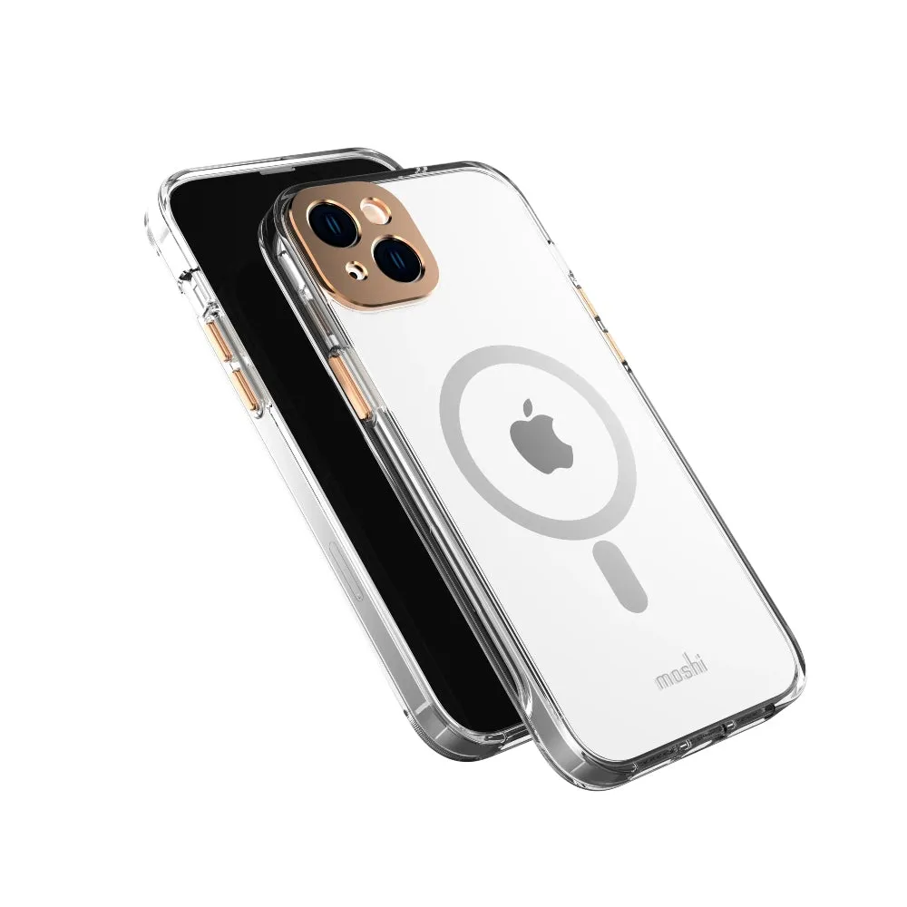 MOSHI iPhone 14 Plus - iGLAZE Case with MagSafe & Cam Cover - Gold