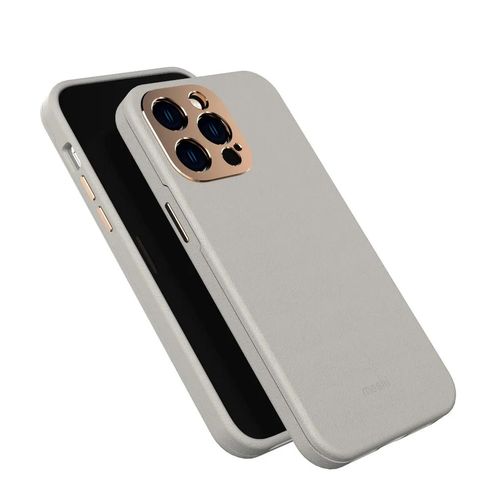 MOSHI iPhone 14 Pro Max - Napa Case with MagSafe & Cam Cover - Gray