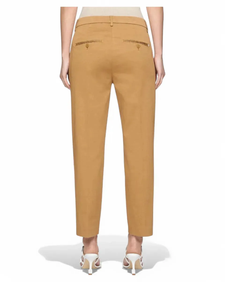 Pantaloni Nima Loose in Gabardina