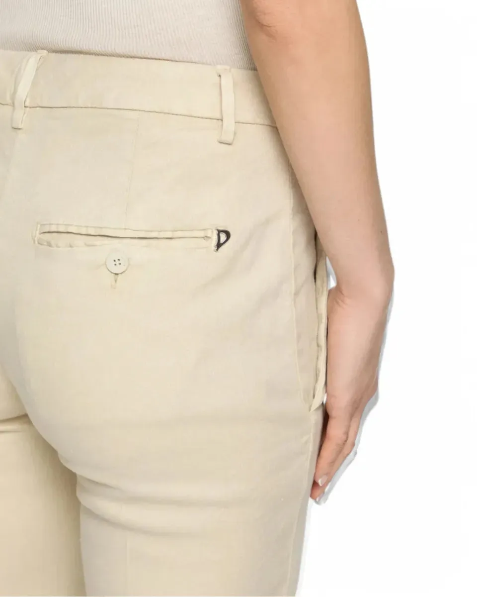 Pantaloni Nima Loose in Gabardina