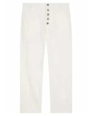 Pantaloni Nima Loose in Gabardina
