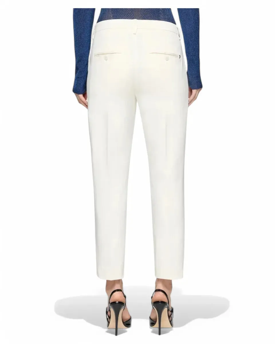Pantaloni Nima Loose in Gabardina