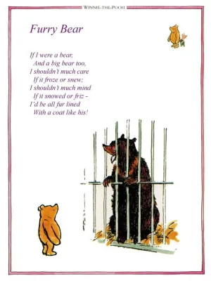 Print: Winnie the Pooh, Furry Bear