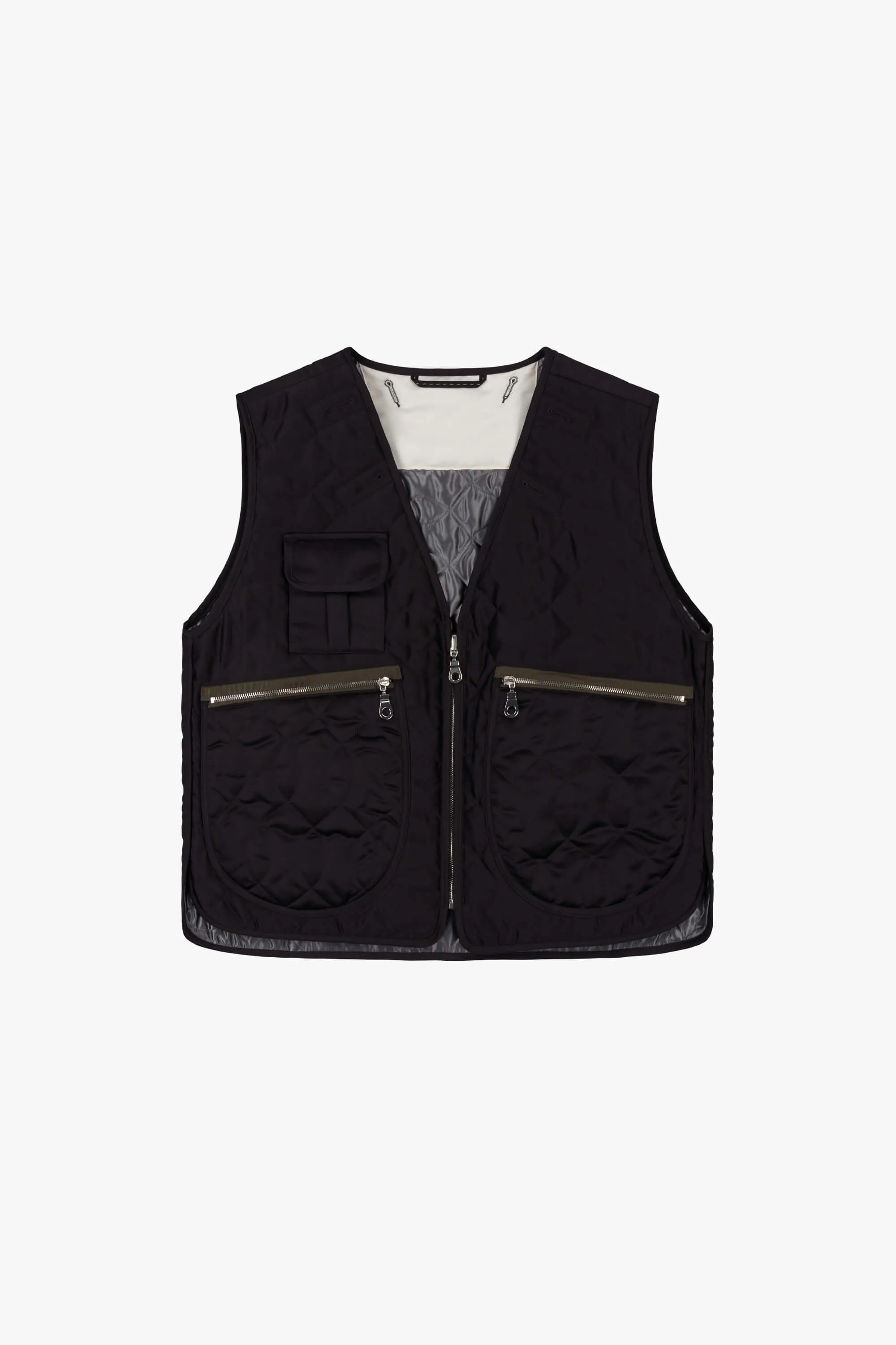 Utility Quilt Vest - Black / Anthracite