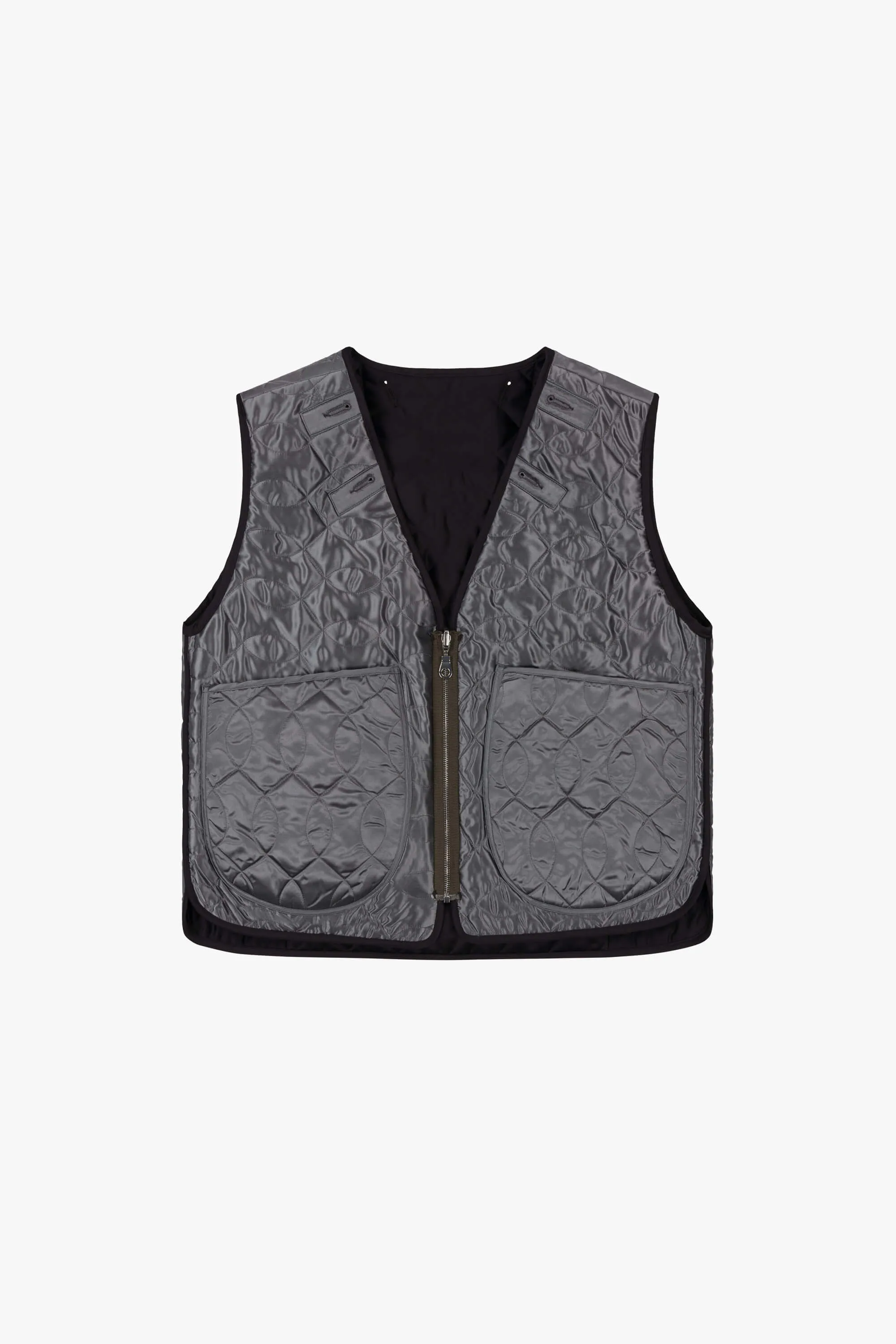 Utility Quilt Vest - Black / Anthracite